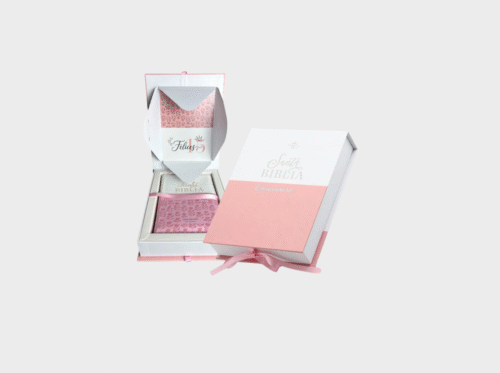 biblia de quinceaneras rosada 39.99 Biblia Quinceañera con Caja de Regalo RV1960