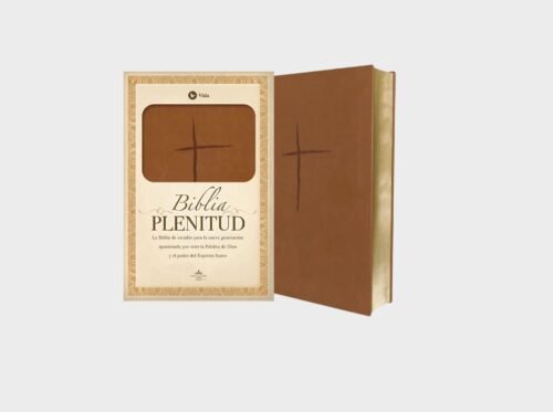 Biblia Plenitud, Tamaño Personal,RVR60 , Piel suave, Café (Edición Español)