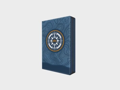 NBLA, Biblia Aventura, Interior a color, piel suave, Azul, con C