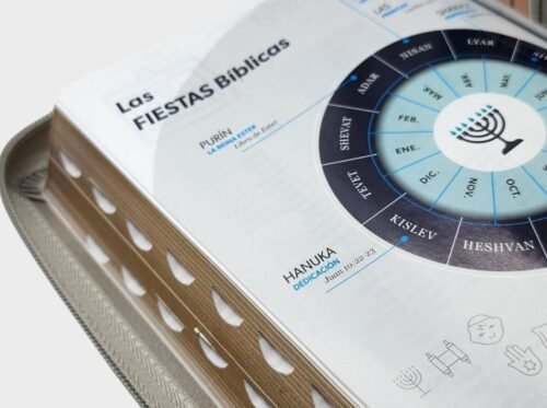 fotos - 2025-07-15T235242.637 Biblia Reina-Valera 1960 Portátil León Gris | Letra Grande 12 Puntos | Con Cierre e Índice