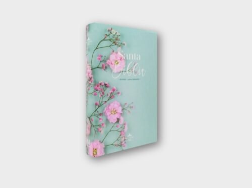 fotos - 2025-07-16T000820.391 Biblia RVR60 Flores Turquesas | Letra Grande 12 Puntos | Tamaño Manual