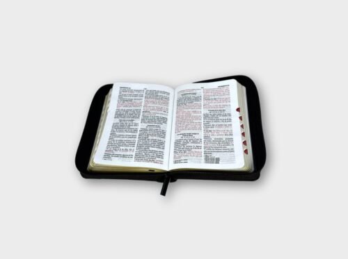 Biblia Reina-Valera 1960 Espada Negra | Letra Grande 11 Puntos | Imitación piel con cierre e índice