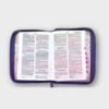 Biblia Reina-Valera 1960 Jardín Lila – Tamaño Bolsillo con Índice y Cierre Letra 8 puntos