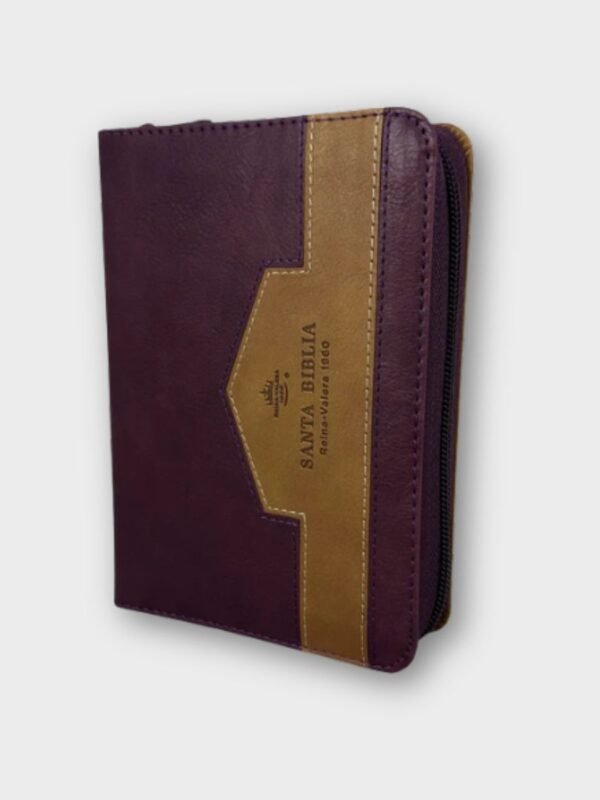 Biblia Reina-Valera 1960 Bolsillo – Elegante Café/Burdeo