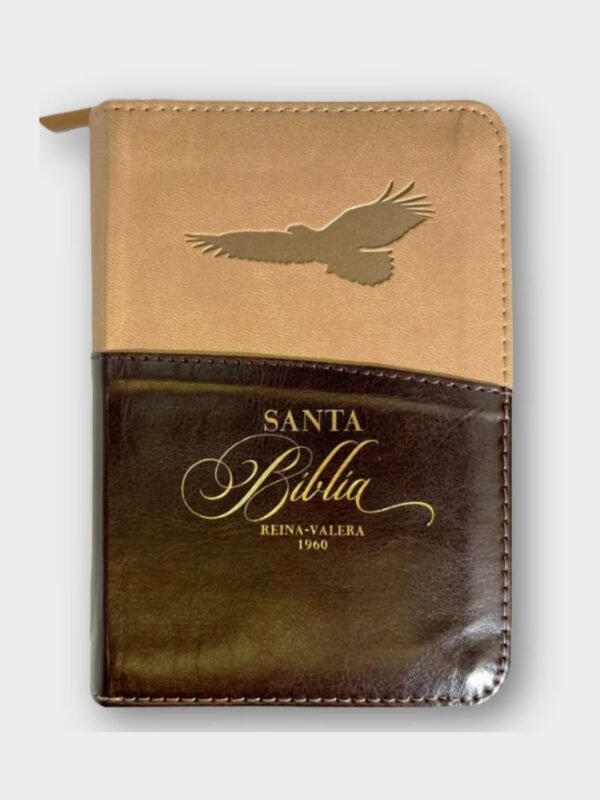 Biblia Reina-Valera 1960 Tamaño Bolsillo con Diseño de Águila – Café Letra mediana 8 puntos