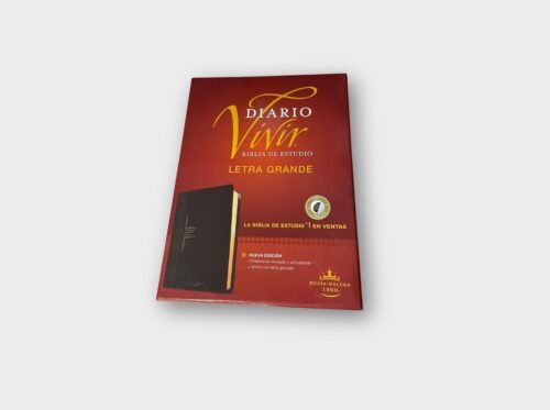 Biblia Diario Vivir de Estudio Reina-Valera 1960 – Letra Grande (SentiPiel Negra/Ónice) con índice