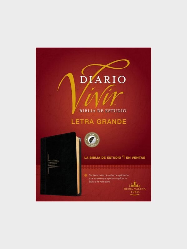 Biblia de estudio del diario vivir RVR60, letra grande con Indice
