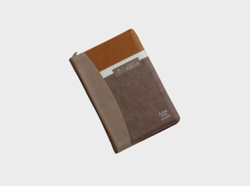 Biblia RVR60 Negro/café/café Beige tamaño Letra Súper Gigante 19 Puntos con cierre e índice