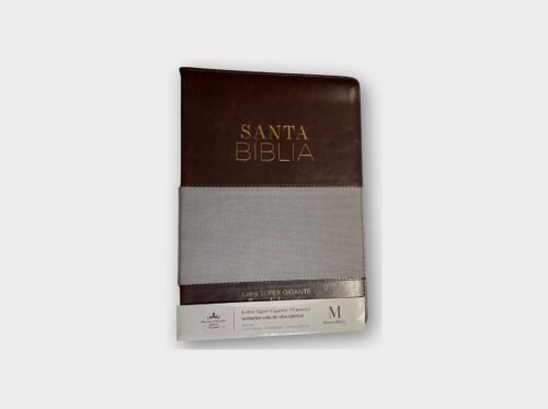 Santa Biblia Reina-Valera 1960 – Letra Súper Gigante 19 pts | Imitación piel café y gris