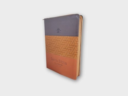 Biblia RVR60 Tricolor Marrón/café oscuro/café claro tamaño Gigante 15 puntos