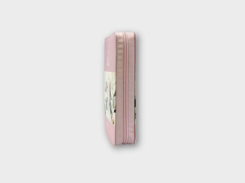 Santa Biblia Reina-Valera 1960 – Letra Gigante 15 pts | Boho Rosa Floral | Con cierre e índice