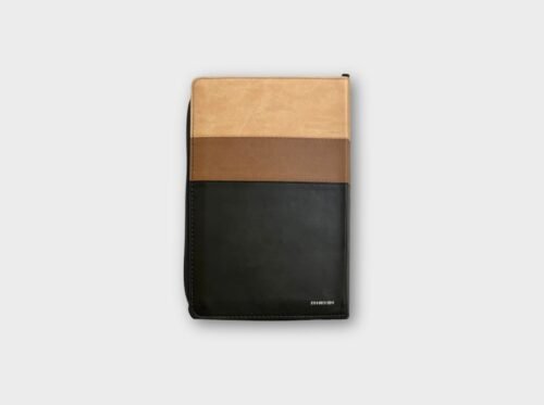Santa Biblia Reina-Valera 1960 – Letra Gigante 14 pts | Tricolor Beige/Café/Negro | Con cierre y canto dorado