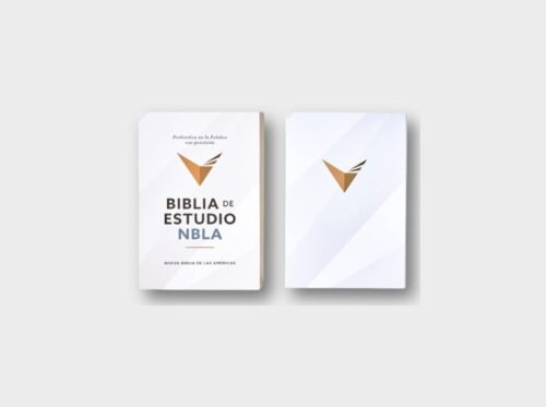 NBLA, Biblia de Estudio, Interior a dos colores, piel suave, color gris