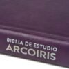 Biblia de Estudio Arcoíris RVR 1960 – Piel Sintética Morado Multicolor con Código de Colores