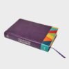 Biblia de Estudio Arcoíris RVR 1960 – Piel Sintética Morado Multicolor con Código de Colores
