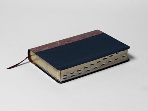 Biblia de Estudio Arcoíris RVR 1960 – Tostado/Negro, Símil Piel con Índice