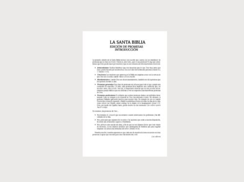 Biblia de Promesas RVR 1960 Letra Gigante Piel Floral con Índice