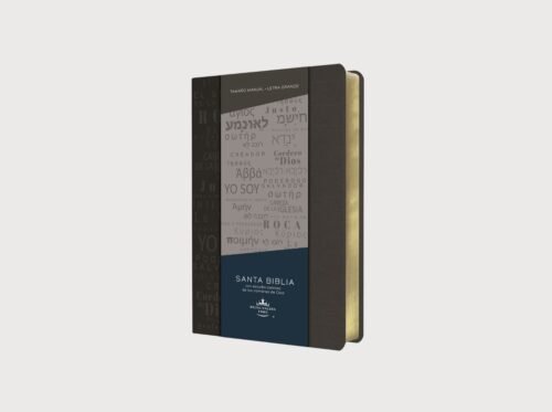 Biblia de una joven conforme al corazón de Dios (57) Biblia RVR 1960 Tamaño Manual Ultrafina con Letra Grande | Símil Piel Gris | Estudio de los Nombres de Dios