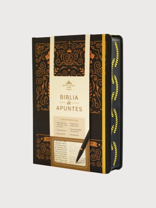 Biblia de Apuntes RVR 1960 | Edición Creativa con Márgenes Amplios, Estudio de los Nombres de Dios y Guía de Lectura Anual