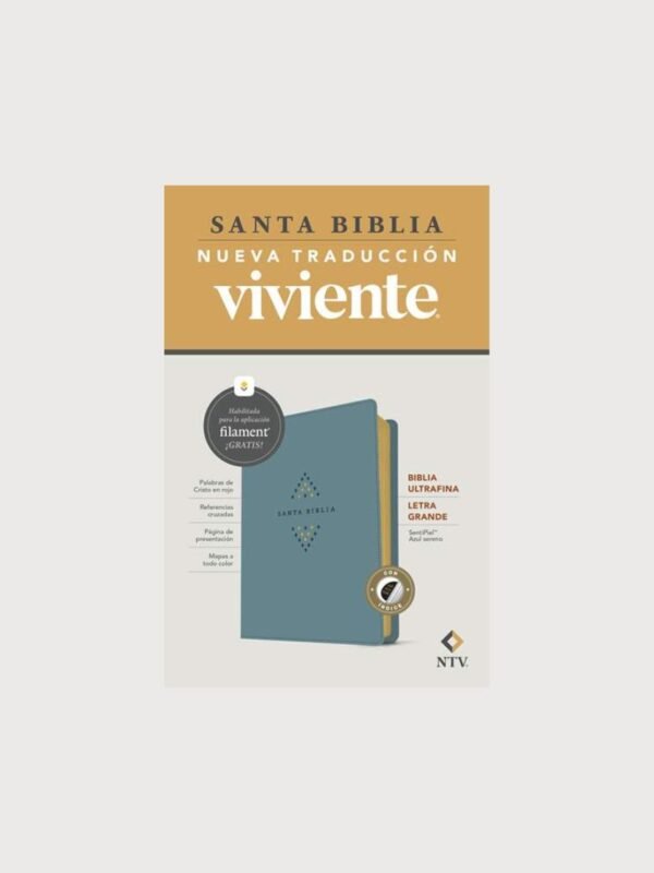 Biblia ultrafina NTV, letra grande con Filament | Con índice