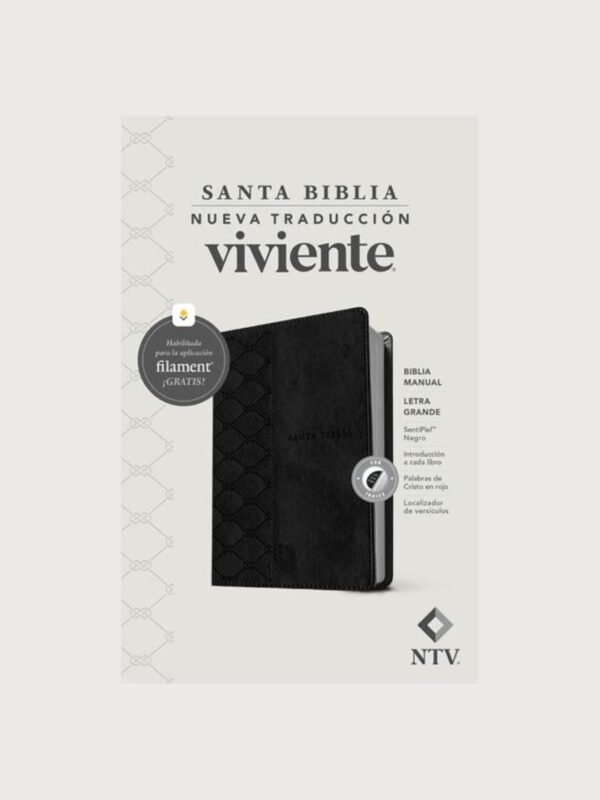 Biblia Manual NTV, Letra Grande con Filament | Nueva Traducción Viviente – Estudio Interactivo con App Filament Bible