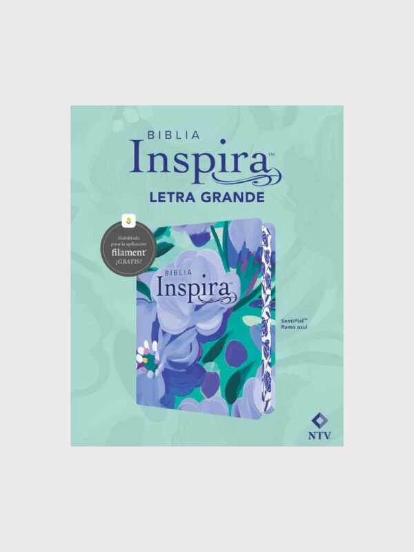 Biblia Inspira NTV Letra Grande con Filament | Biblia para Colorear e Inspirar tu Creatividad – Ganadora del Premio SEPA 2024