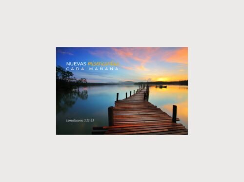 Cuadros Cristianos Grandes 24 x 36 – Nuevas Misericordias Cada Mañana |  Lamentaciones 3:22-23