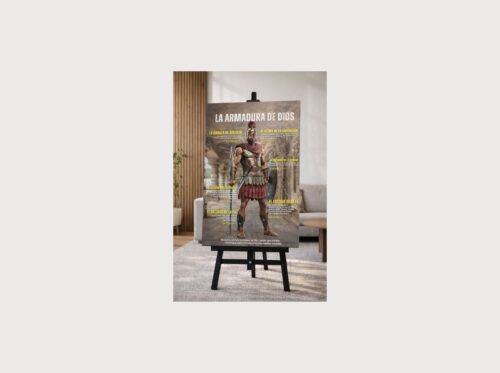 biblia para maestros de niños (4) Cuadros Cristianos Grandes 24x36 – La Armadura de Dios | Efesios 6