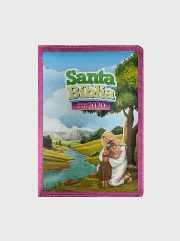 Biblia RVR 2020 para Niñas | Rosada Vinilo con Cierre – Tamaño Bolsillo