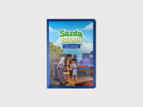 Biblia RVR 2020 Tamaño Bolsillo para Niños Azul | Vinilo con Cierre