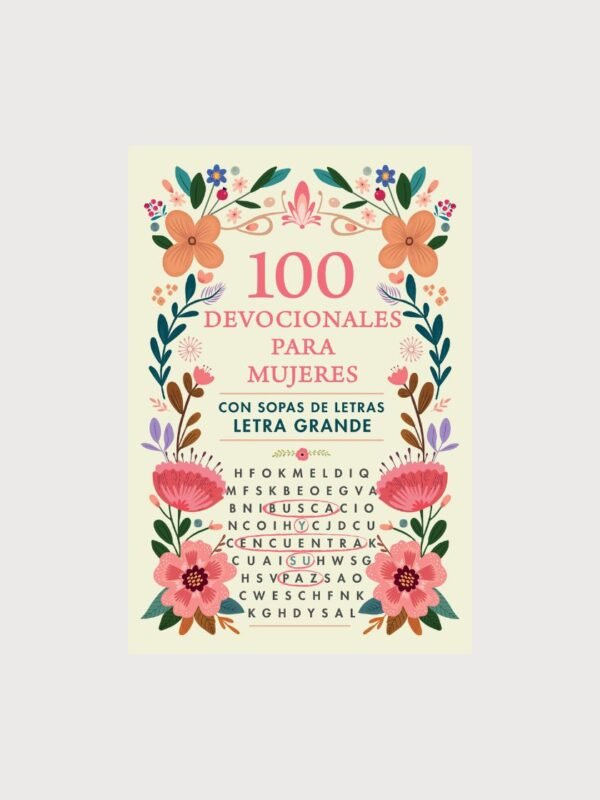 100 devocionales para mujeres. Con sopa de letras (letra grande)