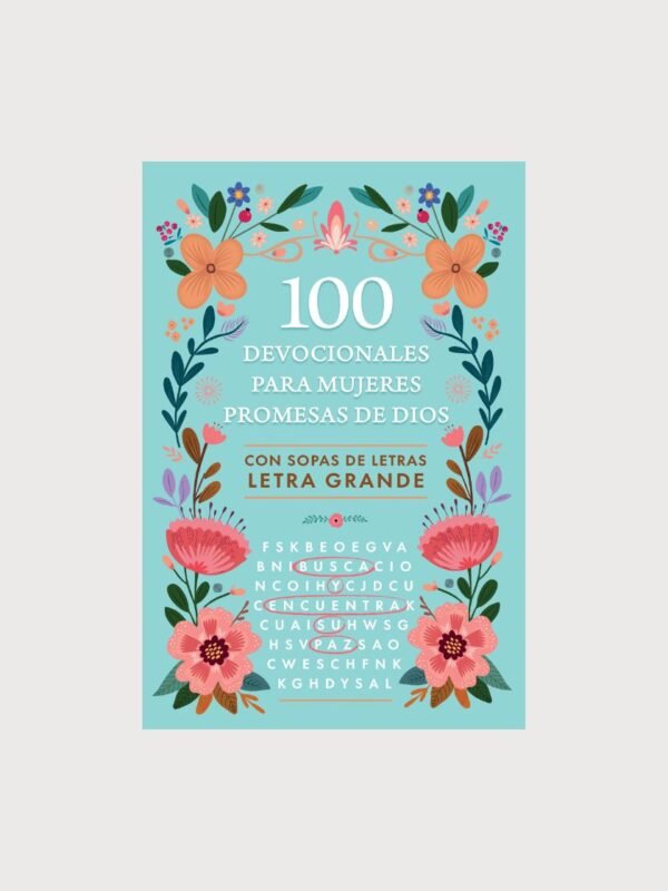 100 devocionales para mujeres. Promesas de Dios con sopa de letras