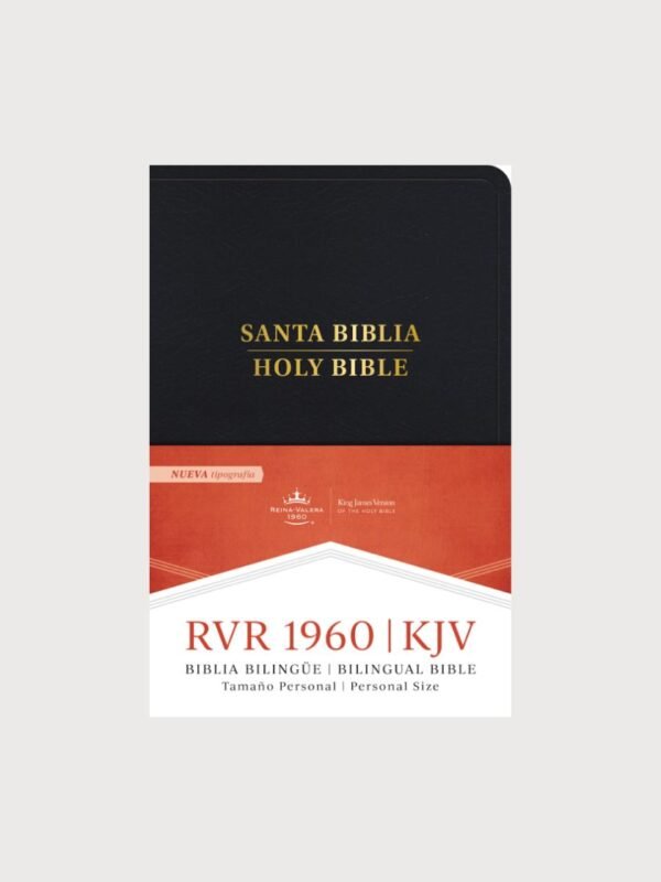 RVR 1960/KJV Biblia bilingüe tamaño personal, negro imitación piel (Edición 2024)