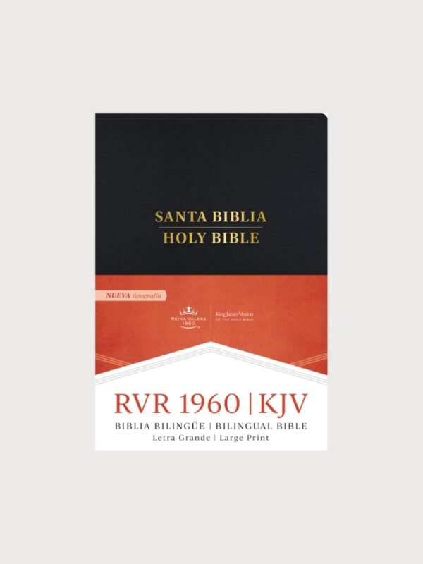 RVR 1960/KJV Biblia bilingüe letra grande, negro imitación piel (Edición 2024)
