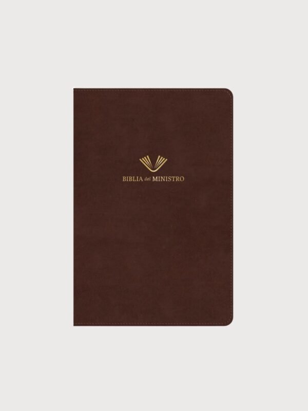 RVR 1960 Biblia del ministro, edición ampliada, caoba piel fabricada