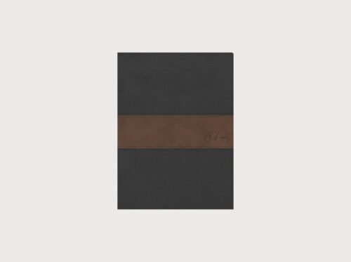 RVR 1960 Biblia de estudio Spurgeon, negro/marrón símil piel