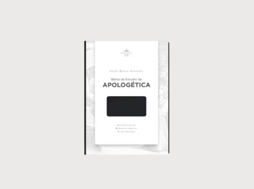 Biblia de Estudio de Apologética, negro imitación piel