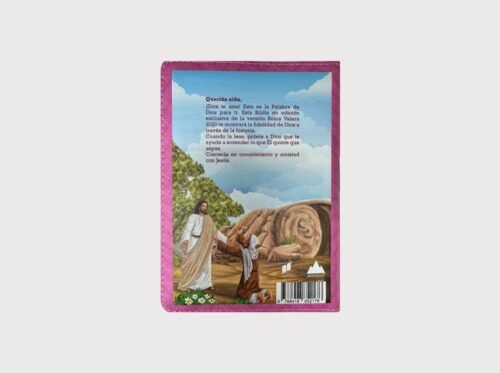 Biblia RVR 2020 para Niñas | Rosada Vinilo con Cierre – Tamaño Bolsillo