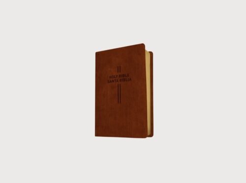 Biblia Bilingüe Inglés Español NLT/NTV LeatherLike Brown | Bilingual Bible Parallel Edition