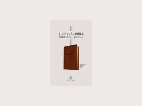 Biblia Bilingüe Inglés Español NLT/NTV LeatherLike Brown | Bilingual Bible Parallel Edition