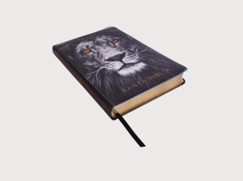 Biblia RVR60 Letra Grande León de Judá | Tamaño Manual Ultrafina | Símil Piel | Reina Valera 1960| Con índice