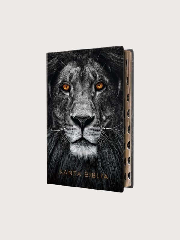 Biblia RVR60 Letra Grande León de Judá | Tamaño Manual Ultrafina | Símil Piel | Reina Valera 1960| Con índice