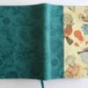Biblia RVR60 Letra Gigante 14 Puntos Azul con Pájaros | Tamaño Manual | Símil Piel con Cantos Pintados