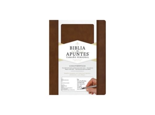 Biblia de Apuntes RVR60 Tamaño Personal Café | Símil Piel | Reina Valera 1960 para Notas y Journaling