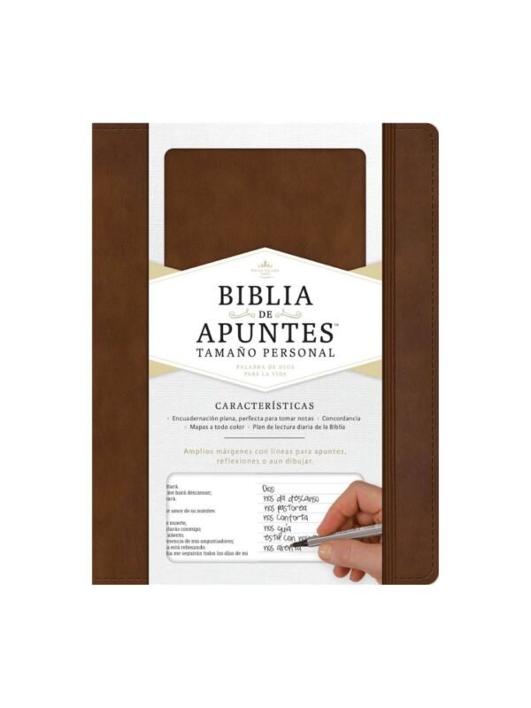 Biblia de Apuntes RVR60 Tamaño Personal Café | Símil Piel | Reina Valera 1960 para Notas y Journaling