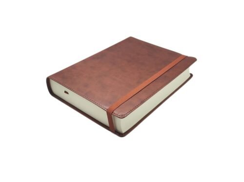 Biblia de Apuntes RVR60 Tamaño Personal Café | Símil Piel | Reina Valera 1960 para Notas y Journaling