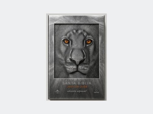 Biblia León de Judá Edición Especial RV1960, tapa dura negro con índice 3D