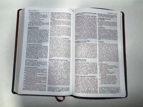 Biblia LBLA Ultrafina Café LeatherSoft | Comfort Print 7.5 | Biblia de las Américas