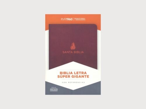 Biblia RVR60 Letra Súper Gigante Marrón con Índice | Piel Fabricada | Reina Valera 1960