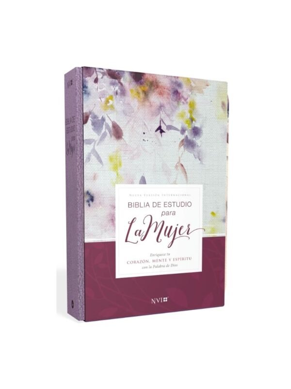 Biblia de Estudio para la Mujer NVI Lila | LeatherSoft y Tela | Comfort Print | Nueva Versión Internacional